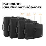 WiWU Alpha Double Layer Sleeve กระเป๋าแล็ปท็อป ซองใส่โน๊ตบุ๊ค คุณภาพดี  ผ้ากันน้ำ ซิปกันน้ำ - Image 4
