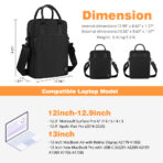 กระเป๋า แท็ปเล็ต for Tablet 12.9 for Laptop pro 13 พร้อมสายสะพาย ผ้ากันน้ำ รุ่น WiWU Alpha Vertical Double Layer Bag - Image 10
