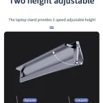 WIWU laptop stand S900 ขาตั้ง แล็ปท็อป แท็บเล็ต ปรับระดับได้ สำหรับ โน๊ตบุ๊ค10-17 นิ้ว ทำจากอลูมิเนียมอัลลอยด์