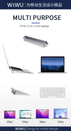 WIWU laptop stand S900 ขาตั้ง แล็ปท็อป แท็บเล็ต ปรับระดับได้ สำหรับ โน๊ตบุ๊ค10-17 นิ้ว ทำจากอลูมิเนียมอัลลอยด์ - Image 2