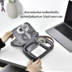 WiWU Minimalist Travel Pouch กระเป๋าเก็บของ สายชาร์ท เมาส์ USB Charger Organizer ดิจิตอล Gadget Storage Bag - Image 11