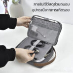 WiWU Minimalist Travel Pouch กระเป๋าเก็บของ สายชาร์ท เมาส์ USB Charger Organizer ดิจิตอล Gadget Storage Bag - Image 7