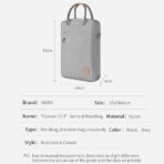 WiWU Pioneer Tablet bag กระเป๋าแท็ปเล็ต Tablet 11 12.9 โน๊ตบุ๊ค 13 พร้อมสายสะพาย ผ้ากันน้ำ Lichto - Image 4